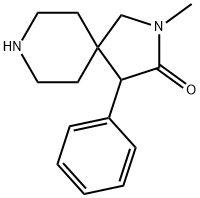 2-METHYL-4-PHENYL-2,8- DIAZASPIRO[4.5]DECAN-3-ONE 结构式