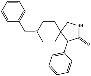 4-PHENYL-8-(PHENYLMETHYL)-2,8-DIAZASPIRO[4.5]DECAN-3-ONE 结构式
