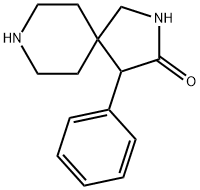 4-苯基-2,8-二氮杂螺[4.5]癸-3-酮 结构式