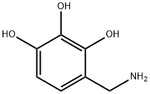 1,2,3-Benzenetriol, 4-(aminomethyl)- Structure