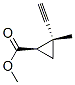 Cyclopropanecarboxylic acid, 2-ethynyl-2-methyl-, methyl ester, cis- (9CI) Structure