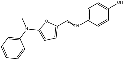 Phenol,  4-[[[5-(methylphenylamino)-2-furanyl]methylene]amino]-,791524-29-3,结构式