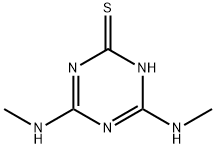 4,6-Bis(methylamino)-1,3,5-triazine-2(1H)-thione 化学構造式