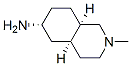 6-Isoquinolinamine,decahydro-2-methyl-,(4aalpha,6alpha,8aalpha)-(9CI) Structure