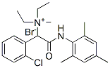 (2-chlorophenyl)methyl-diethyl-[(2,4,6-trimethylphenyl)carbamoylmethyl ]azanium bromide Structure