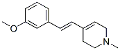 Pyridine, 1,2,3,6-tetrahydro-4-[2-(3-methoxyphenyl)ethenyl]-1-methyl-, (E)- (9CI) Structure