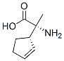 2-Cyclopentene-1-aceticacid,alpha-amino-alpha-methyl-,(R*,S*)-(9CI) Structure