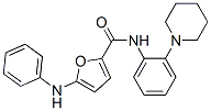 2-Furancarboxamide,  5-(phenylamino)-N-[2-(1-piperidinyl)phenyl]- Structure