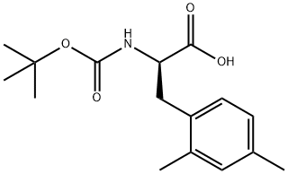 BOC-2,4-二甲基-D-苯丙氨酸 结构式