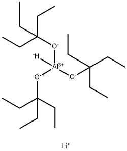 リチウムトリス[(3-エチル-3-ペンチル)オキシ]アルミノヒドリド,THF溶液,AcroSealＲ 化学構造式