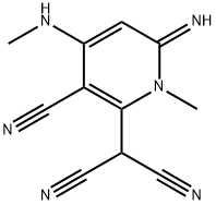Propanedinitrile, [3-cyano-1,6-dihydro-6-imino-1-methyl-4-(methylamino)-2-pyridinyl]- (9CI),791723-68-7,结构式