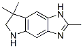 Pyrrolo[2,3-f]benzimidazole, 1,5,6,7-tetrahydro-2,7,7-trimethyl- (9CI) Structure