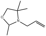 Oxazolidine, 2,4,4-trimethyl-3-(2-propenyl)- (9CI) 化学構造式