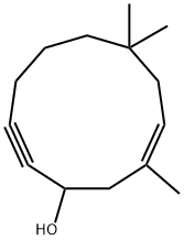 9-Cycloundecen-2-yn-1-ol,7,7,10-trimethyl-,(9E)-(9CI) Struktur