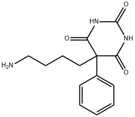 5-phenyl-5-(4-aminobutyl)barbituric acid 化学構造式