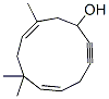 5,9-Cycloundecadien-2-yn-1-ol,7,7,10-trimethyl-,(5Z,9E)-(9CI) Structure