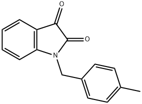 1-(4-メチルベンジル)-1H-インドール-2,3-ジオン 化学構造式