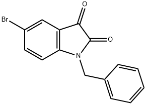 1-苄基-5-溴吲哚啉-2,3-二酮,79183-44-1,结构式