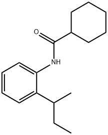 Cyclohexanecarboxamide, N-[2-(1-methylpropyl)phenyl]- (9CI) Structure