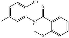 Benzamide, N-(2-hydroxy-5-methylphenyl)-2-methoxy- (9CI) 化学構造式