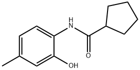Cyclopentanecarboxamide, N-(2-hydroxy-4-methylphenyl)- (9CI) Structure