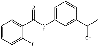 Benzamide, 2-fluoro-N-[3-(1-hydroxyethyl)phenyl]- (9CI),791842-13-2,结构式