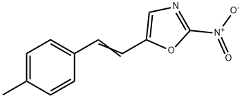 Oxazole, 5-[2-(4-methylphenyl)ethenyl]-2-nitro- (9CI) 结构式