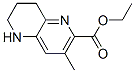 1,5-Naphthyridine-2-carboxylicacid,5,6,7,8-tetrahydro-3-methyl-,ethylester(9CI) Struktur
