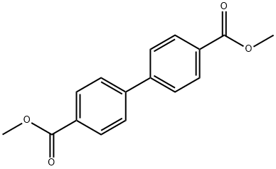 Biphenyl dimethyl dicarboxylate Struktur