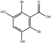 2,6-二溴-3,5-二羟基苯甲酸, 79200-80-9, 结构式