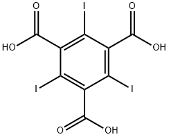 2,4,6-triiodobenzene-1,3,5-tricarboxylic acid Struktur