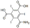 5-(carbamoyl)-2,4,6-triiodoisophthalic acid Struktur