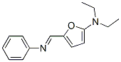 2-Furanamine,  N,N-diethyl-5-[(phenylimino)methyl]- Struktur