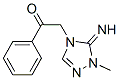 Ethanone, 2-(1,5-dihydro-5-imino-1-methyl-4H-1,2,4-triazol-4-yl)-1-phenyl- (9CI) Struktur