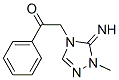 Ethanone, 2-(1,5-dihydro-5-imino-1-methyl-4H-1,2,4-triazol-4-yl)-1-phenyl- (9CI) 结构式