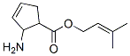 3-Cyclopentene-1-carboxylicacid,2-amino-,3-methyl-2-butenylester(9CI) Struktur