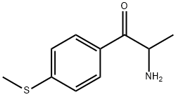 1-Propanone,  2-amino-1-[4-(methylthio)phenyl]-,792187-95-2,结构式