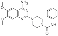 1-Piperazinecarboxamide, 4-(4-amino-6,7-dimethoxy-2-quinazolinyl)-N-ph enyl- 化学構造式