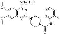 1-Piperazinecarboxamide, 4-(4-amino-6,7-dimethoxy-2-quinazolinyl)-N-(2 -methylphenyl)-, hydrochloride Struktur