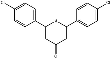 2,6-BIS-(4-CHLORO-PHENYL)-TETRAHYDRO-THIOPYRAN-4-ONE Structure