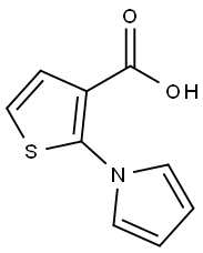 2-(1H-ピロール-1-イル)チオフェン-3-カルボン酸 化学構造式