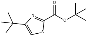 2-Thiazolecarboxylic  acid,4-(1,1-dimethylethyl)-,1,1-dimethylethyl  ester Structure