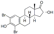 2,4-Dibromo-16a-hydroxyestrone Structure