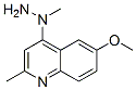 Quinoline, 6-methoxy-2-methyl-4-(1-methylhydrazino)- (9CI) Structure