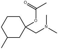 Cyclohexanol,1-[(dimethylamino)methyl]-3-methyl-,acetate(ester)(9CI) 化学構造式