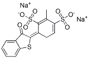 4-(2,3-Dihydro-3-oxobenzo[b]thiophen-2-ylidene)methyl-1,3-benzenedisulfonic acid disodium salt,79285-09-9,结构式