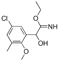 Benzeneethanimidic  acid,  5-chloro--alpha--hydroxy-2-methoxy-3-methyl-,  ethyl  ester  (9CI) 化学構造式
