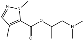 1H-Pyrazole-5-carboxylicacid,1,4-dimethyl-,2-(dimethylamino)-1-methylethylester(9CI) 化学構造式