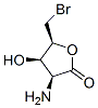 D-Lyxonic acid, 2-amino-5-bromo-2,5-dideoxy-, gamma-lactone (9CI) Struktur