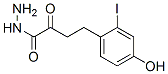 3-(iodo-4-hydroxyphenyl)propionyl carbohydrazide Struktur